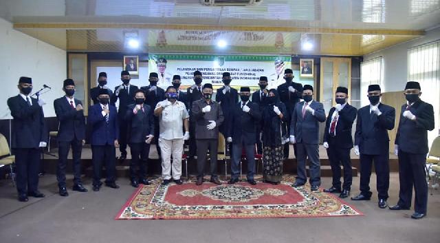 Wabup Inhil Lantik 30 Orang Pejabat Fungsional dan Pengawas