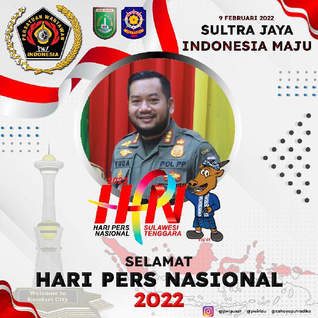 Kasatpol PP Kota Dumai Yudha Pratama Putra,S.STP Mengucapkan Selamat Hari Pers Nasional 2022 dan HUT ke - 76 PWI
