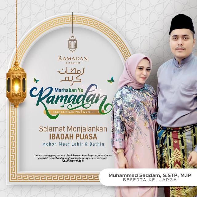 Kabid Informasi dan Komunikasi Publik Diskominfo Kota Dumai, Muhammad Saddam,S.STP,M.IP Mengucapkan Selamat Menunaikan Ibadah Puasa 1442 Hijriah