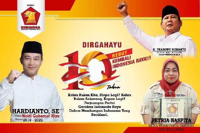DIRGAHAYU 10 TAHUN PARTAI GERINDRA